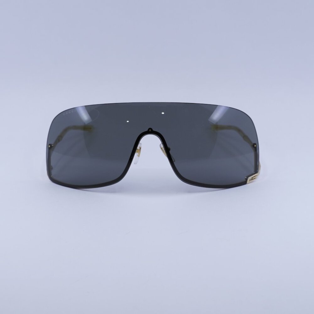 🕶️ New Gucci GG1560S 001 Sunglasses - Gold Frame, Grey Lenses - Picture 3 of 11